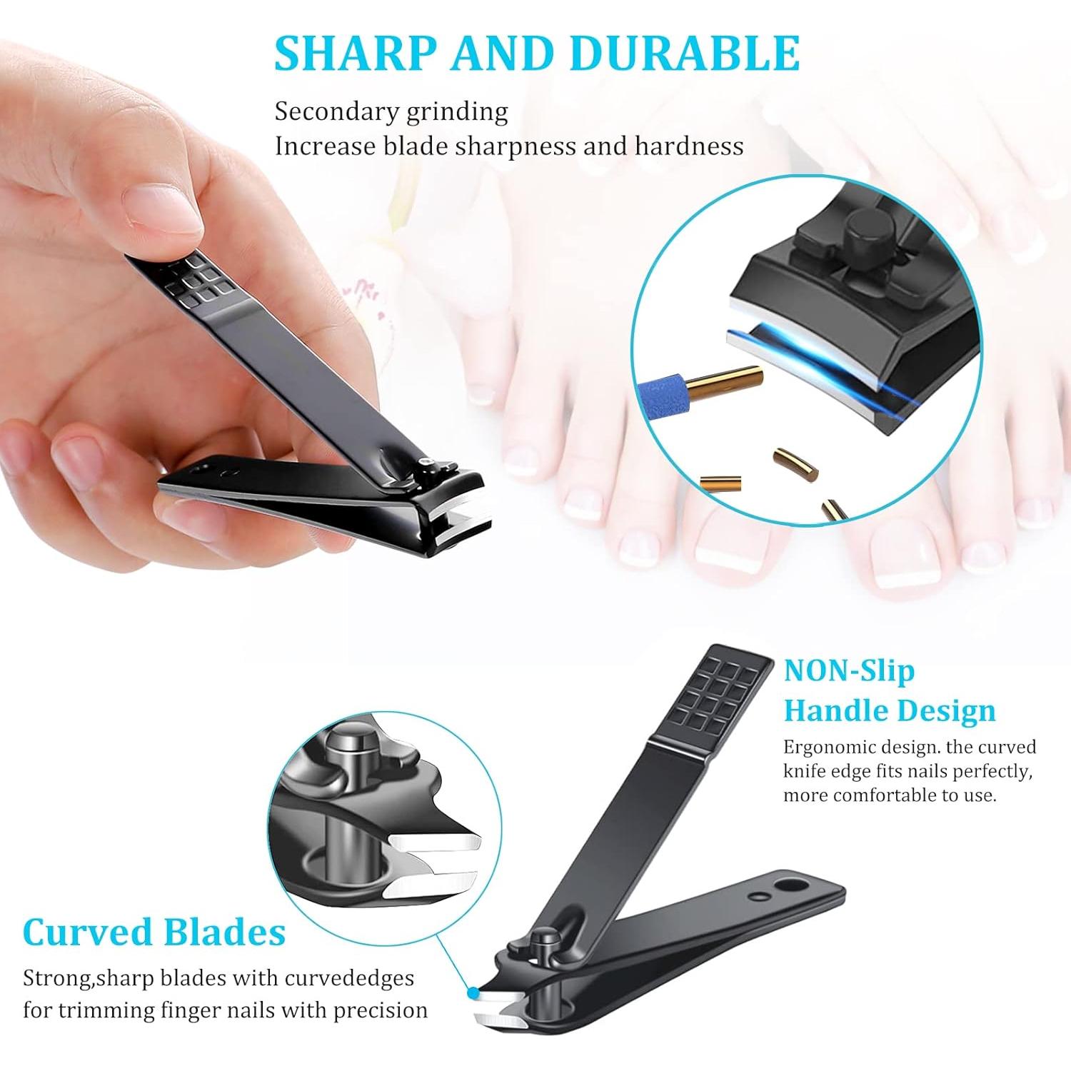 Kit de Manicura y Pedicura QLNE 25 Piezas Acero Inoxidable