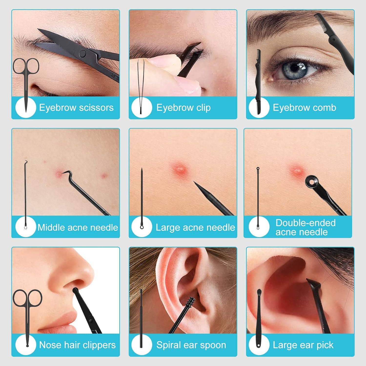 Kit de Manicura y Pedicura QLNE 25 Piezas Acero Inoxidable