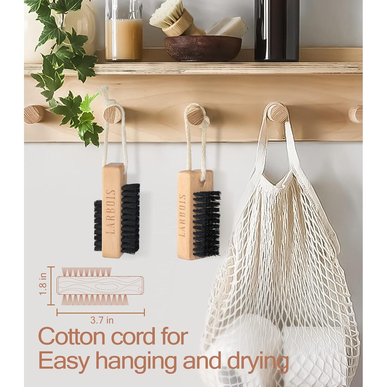 Cepillo de Uñas de Madera de Haya Larbois 2 Pack