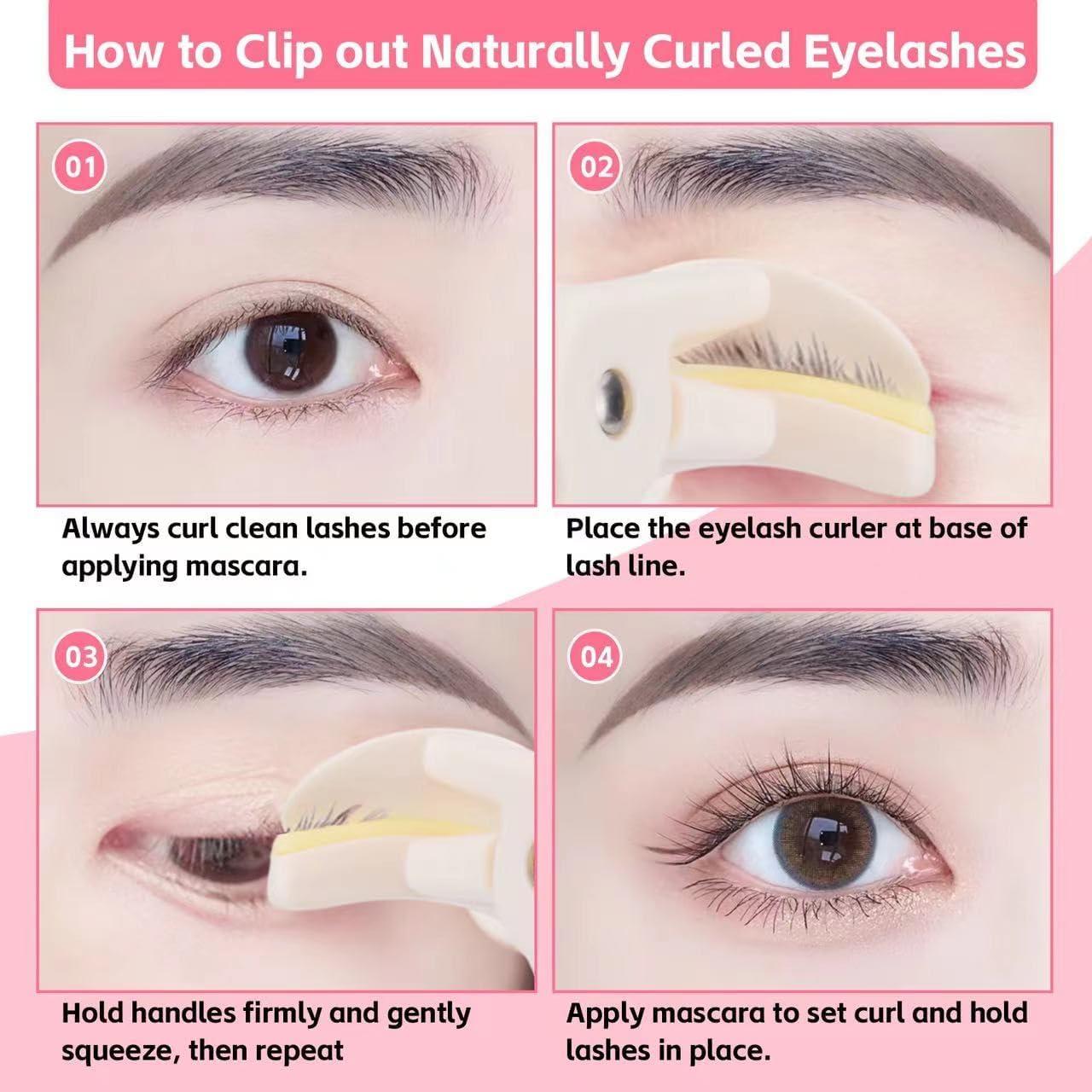 Rizador de Pestañas MZLUWM 360° con Almohadillas de Silicona