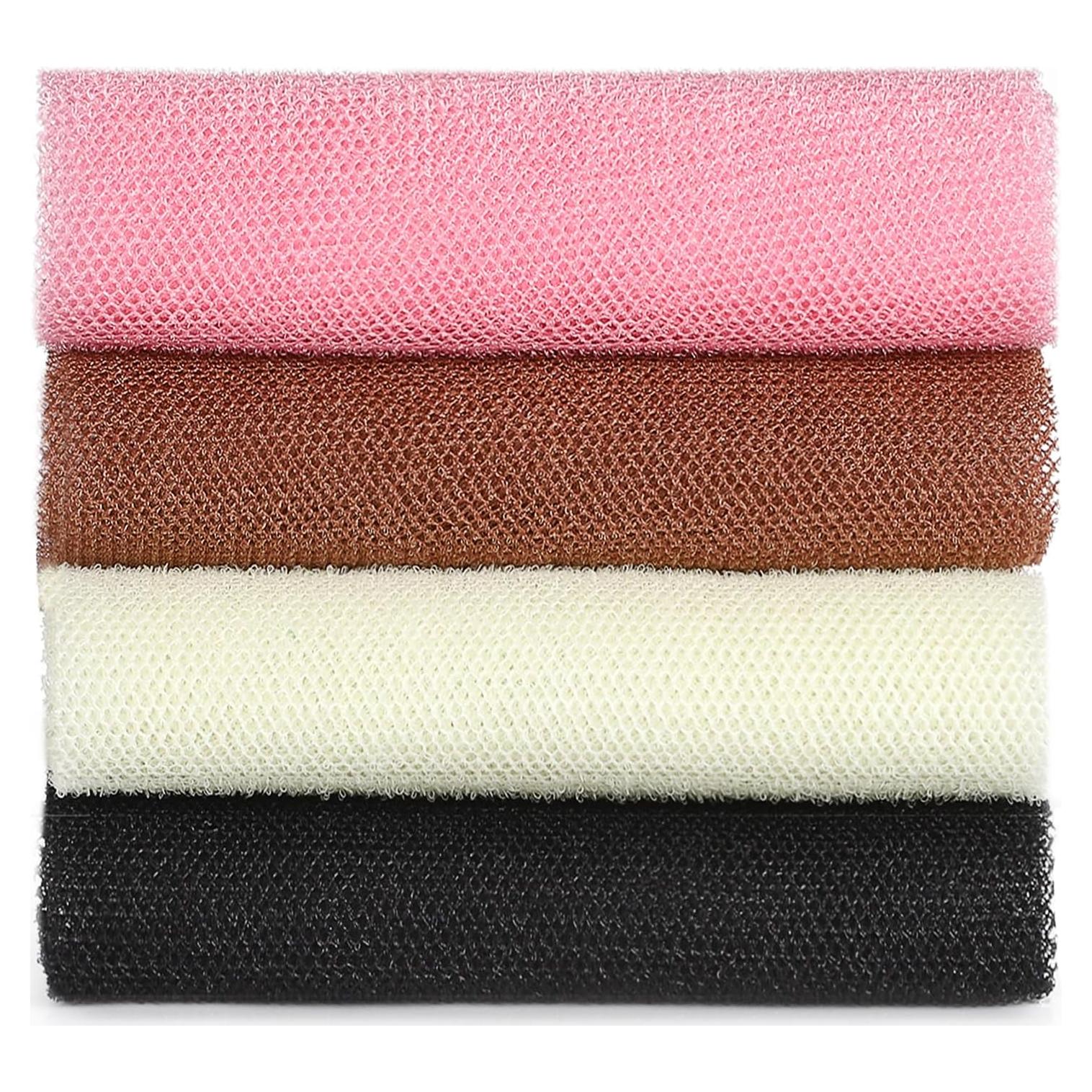 Esponja de Ducha Exfoliante JASSINS - Red Africana 4 Piezas