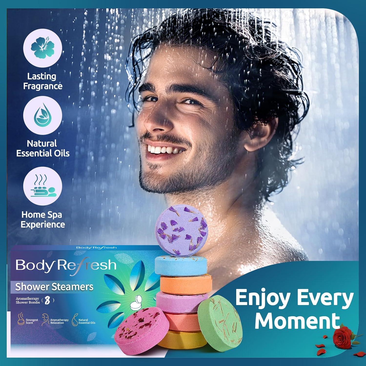 Bombas de Ducha Aromaterapia BodyRefresh - Paquete de 8