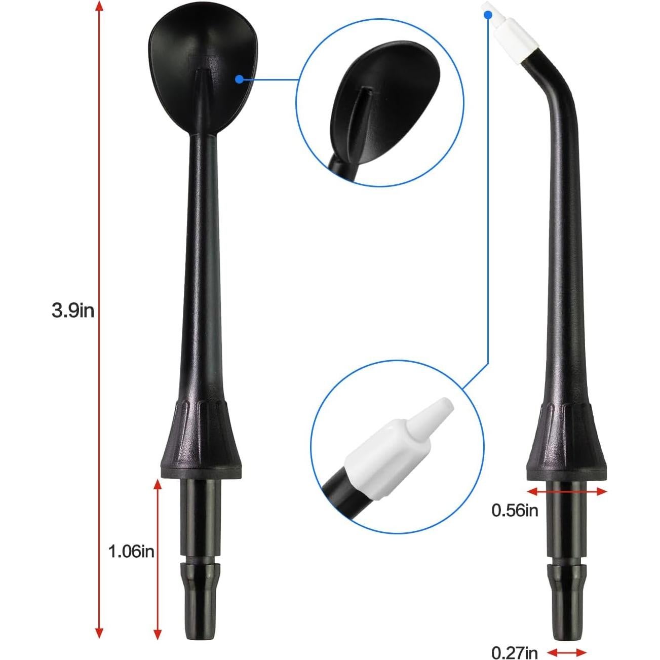 Juego de Puntas de Repuesto MySmile para Irrigador Dental 10 Pcs