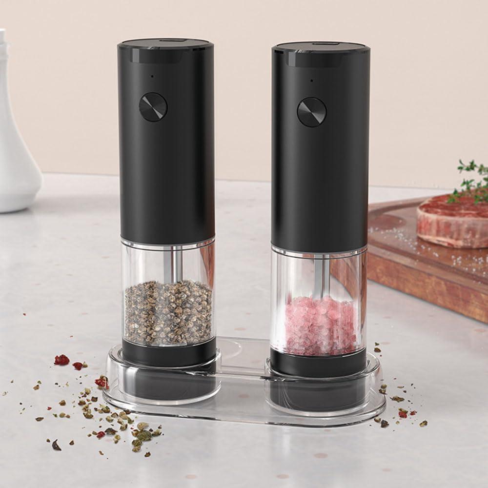 Juego de Molinillos Eléctricos de Sal y Pimienta Aisining 95ml