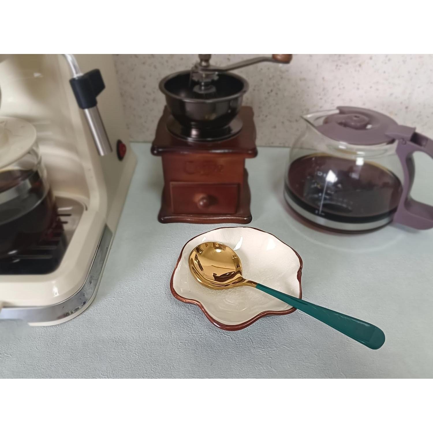 Soporte para Cucharas de Café Cerámica Rhobtyne 12x12 cm