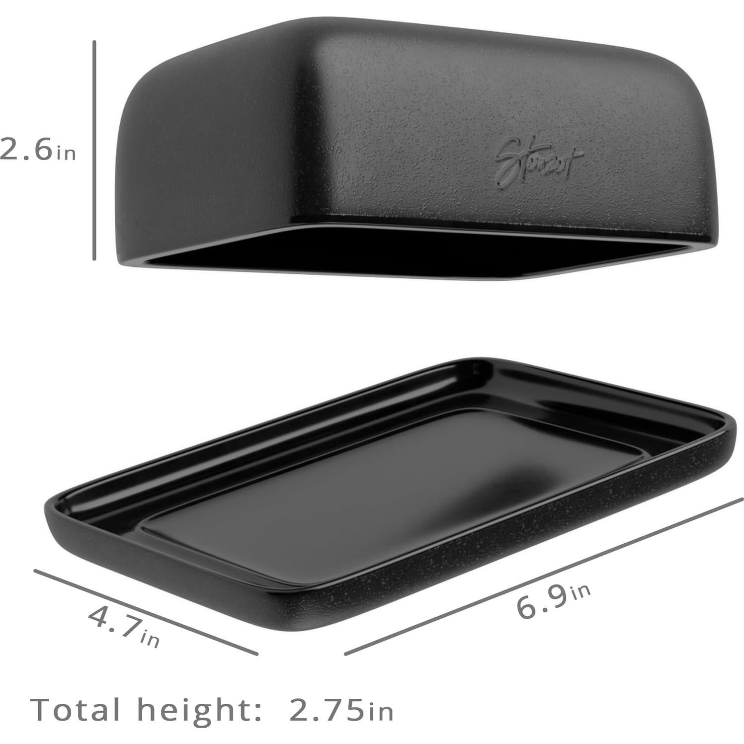 Plato para Mantequilla Steinzeit Cerámica Grande 12.4x17.5cm