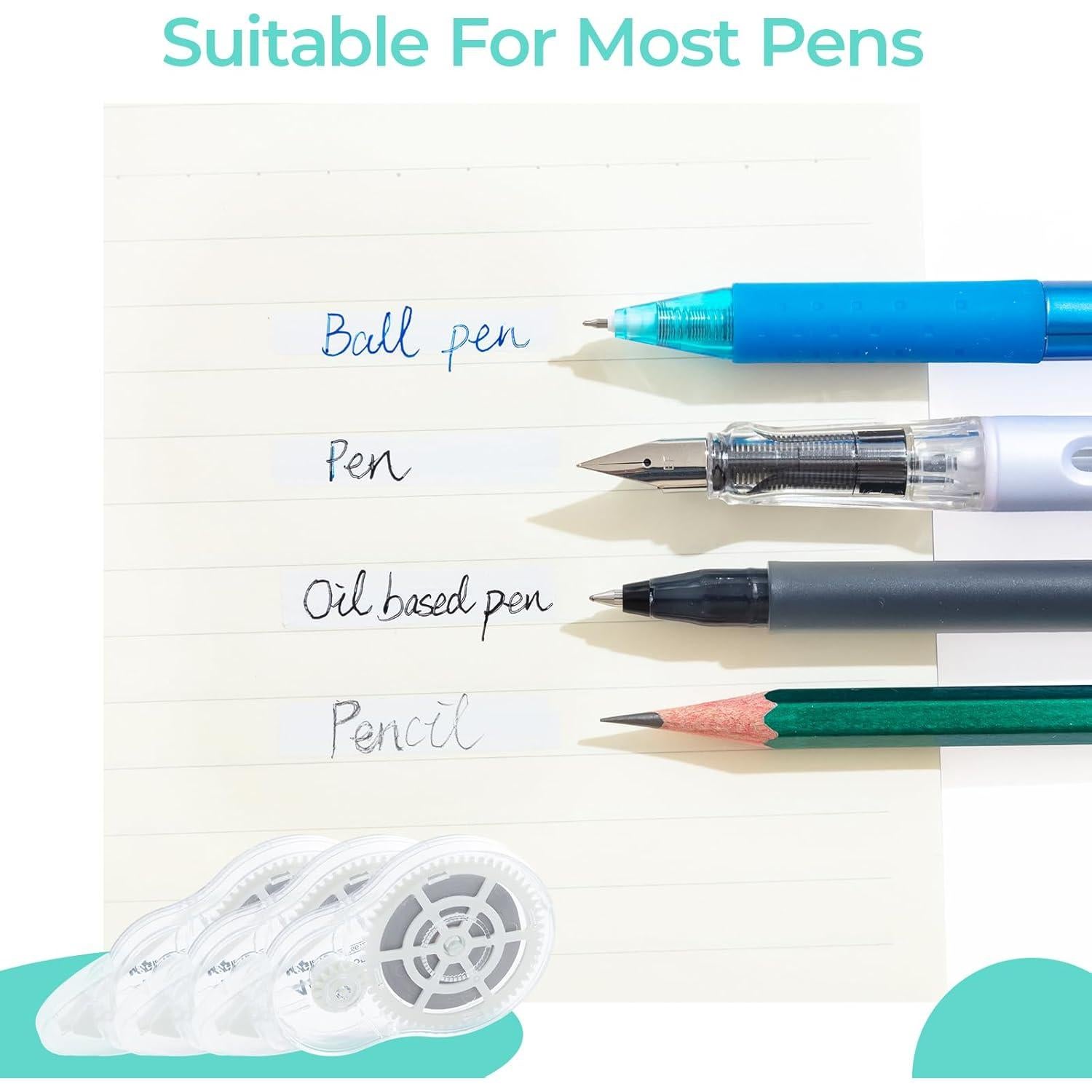 Cinta Correctora M&G 5 Paquetes 656 Pies (200m) Ergonómica