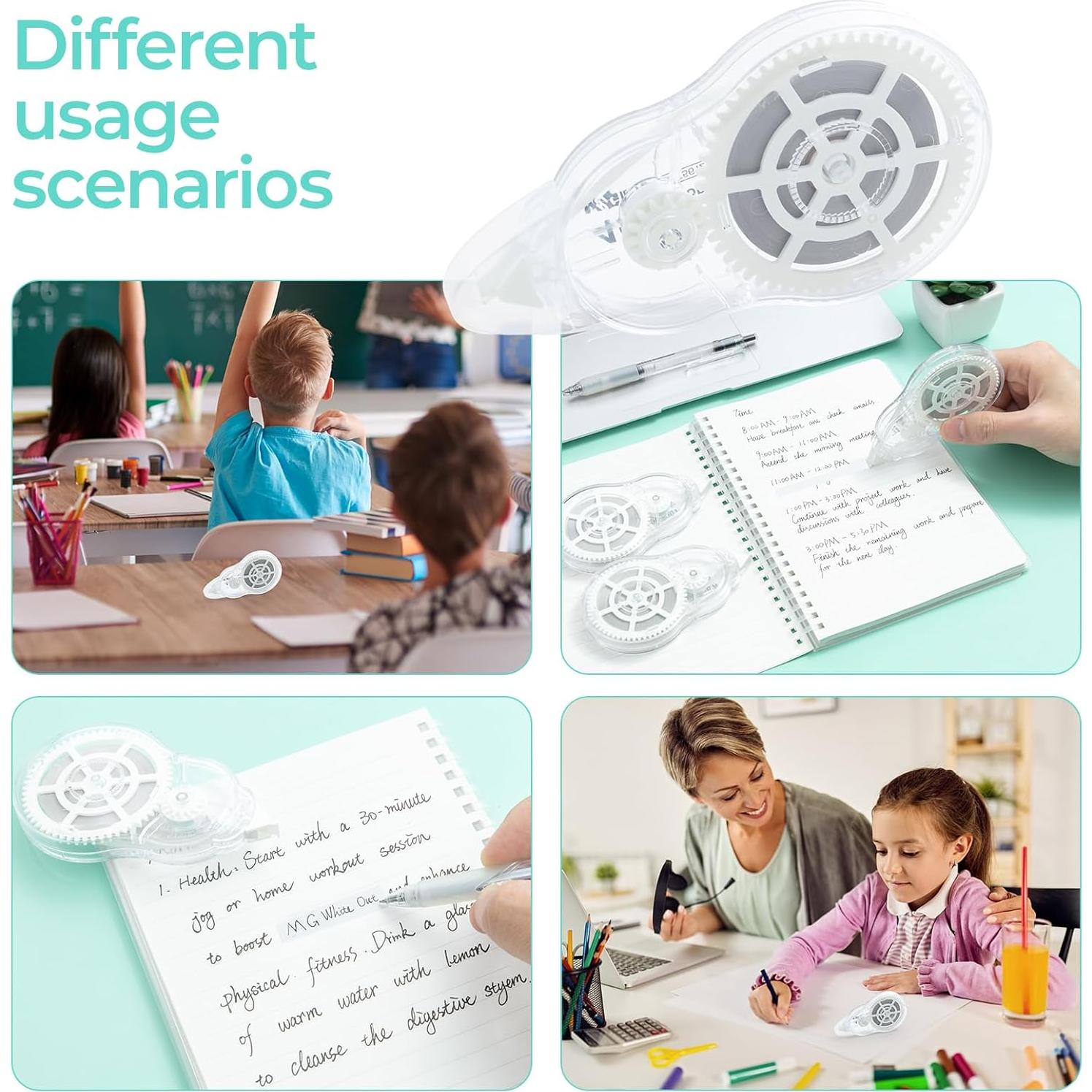 Cinta Correctora M&G 5 Paquetes 656 Pies (200m) Ergonómica