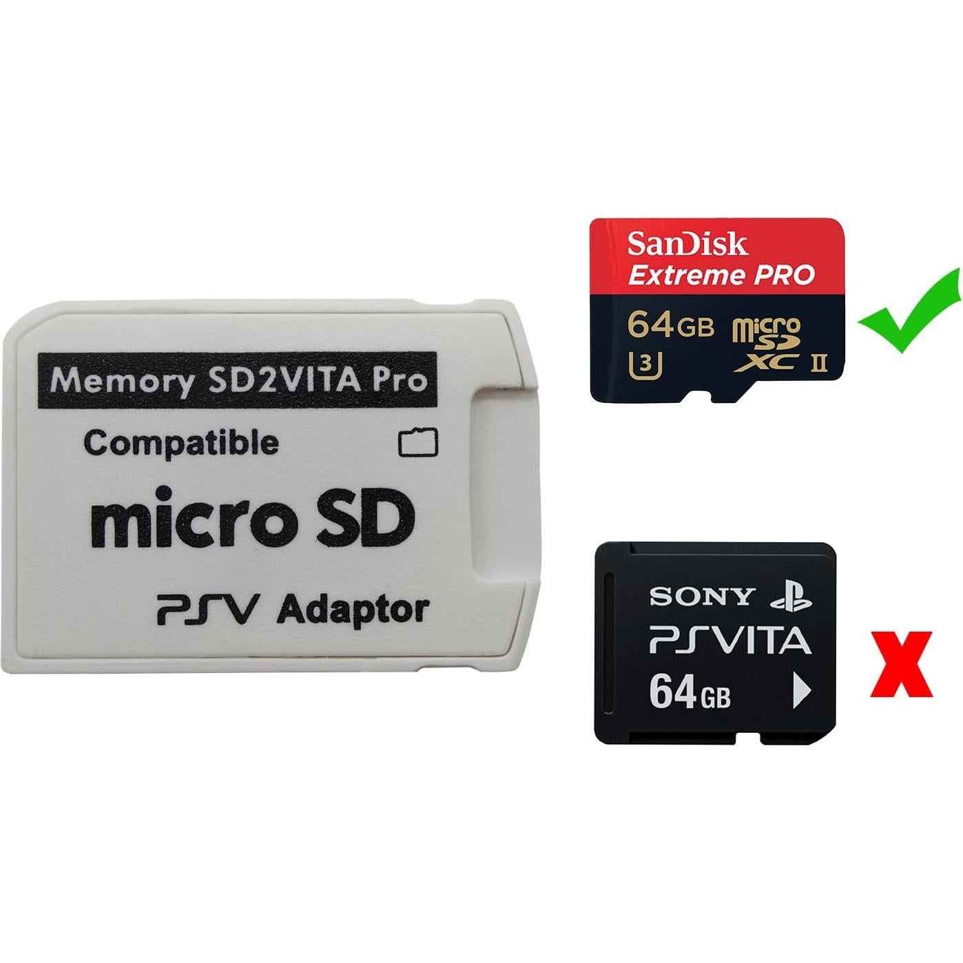 Adaptador Micro SD Funturbo SD2Vita 5.0 para PS Vita