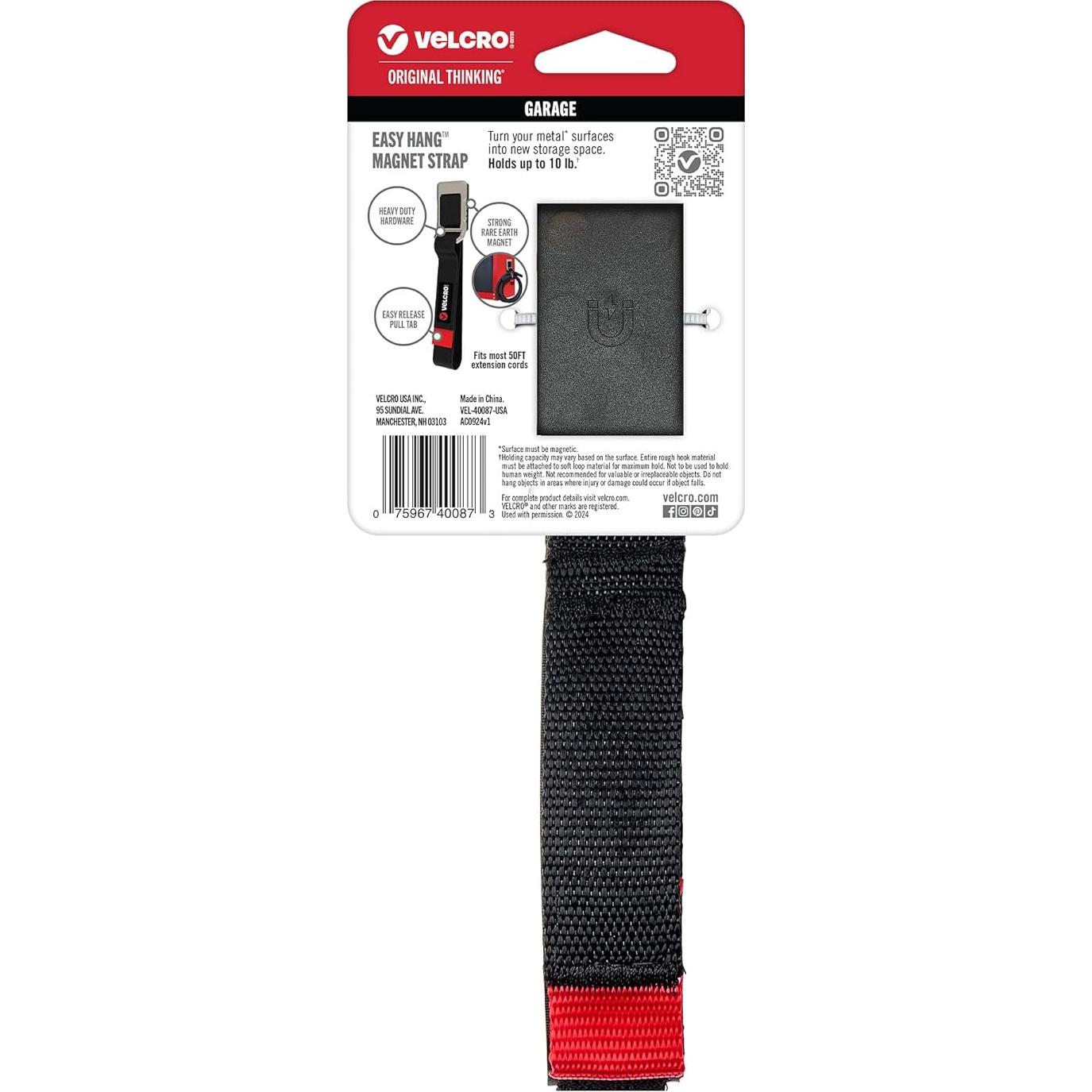 Correa Magnética Velcro Mediana 40.64cm Soporta 4.54kg