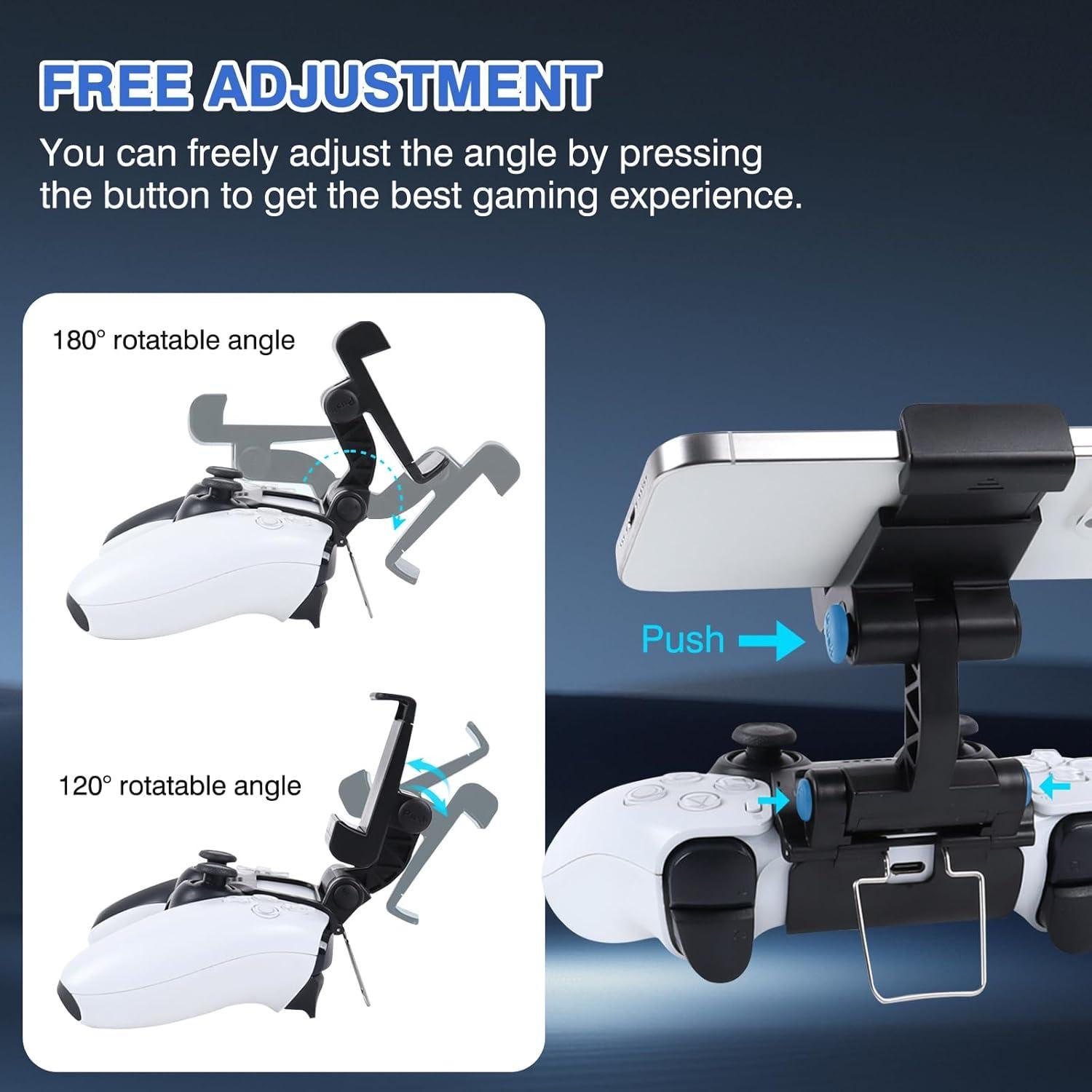 Soporte para Teléfono EasEasy para Controlador PS5 - Negro