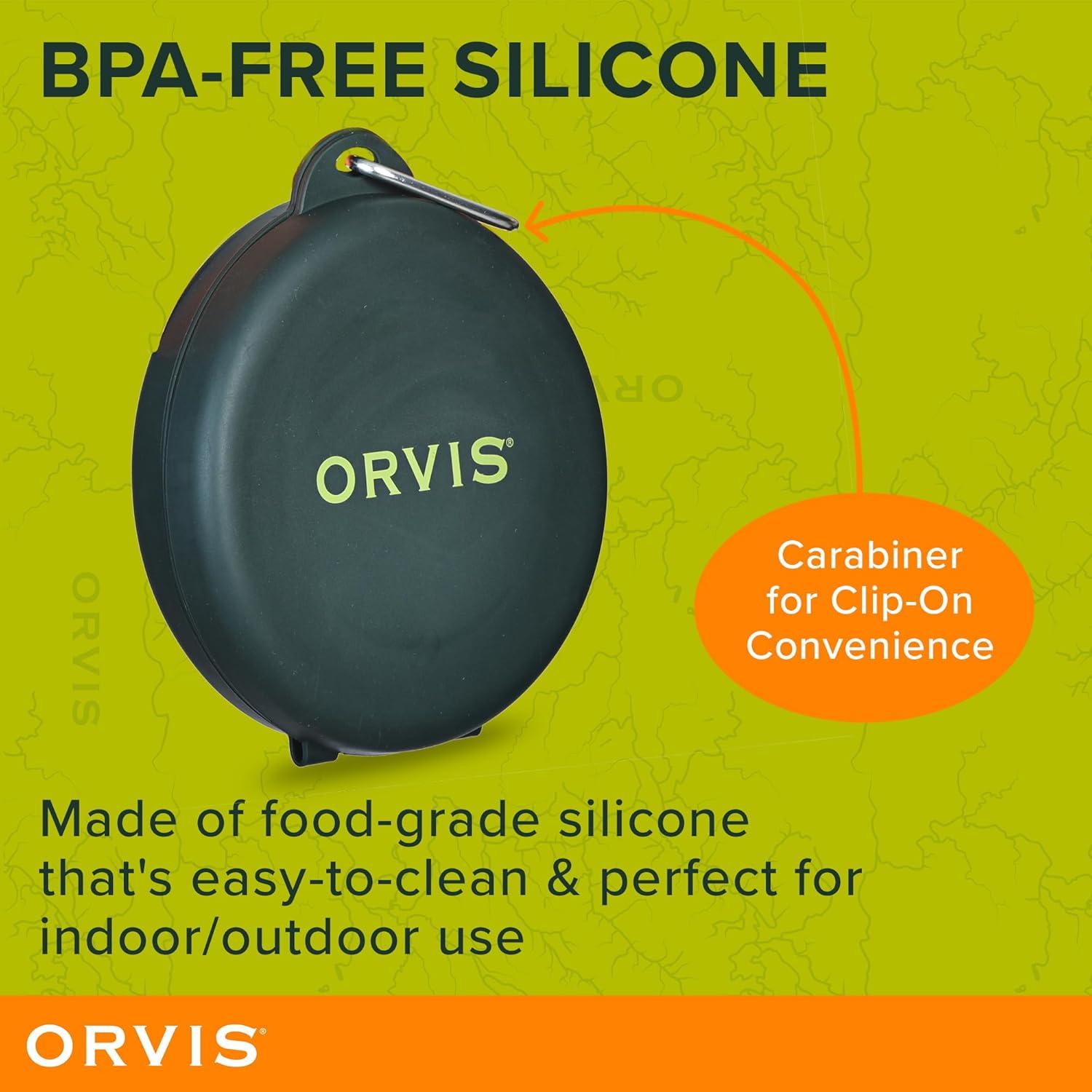 Comedero Plegable para Mascotas Orvis 2-en-1 Silicona Antideslizante
