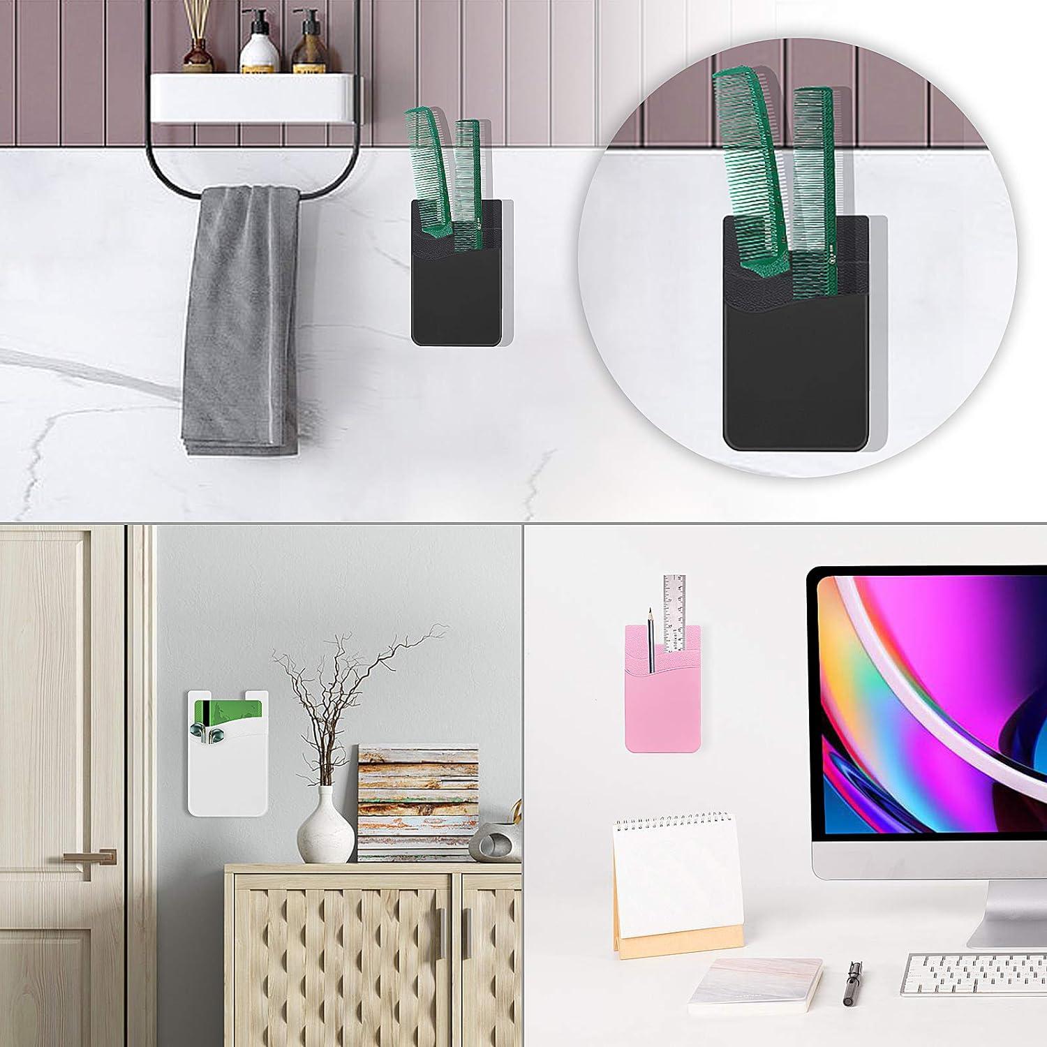 Billetera Adhesiva para Teléfono Senose, Doble Bolsillo, Negro