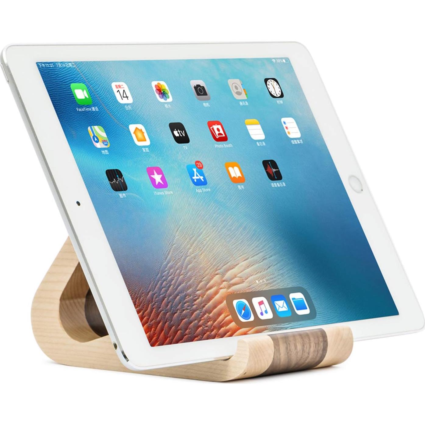 Soporte para Tablet de Madera MTWhirldy Universal 6-13"