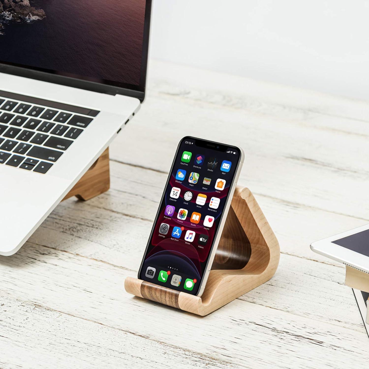 Soporte para Tablet de Madera MTWhirldy Universal 6-13"