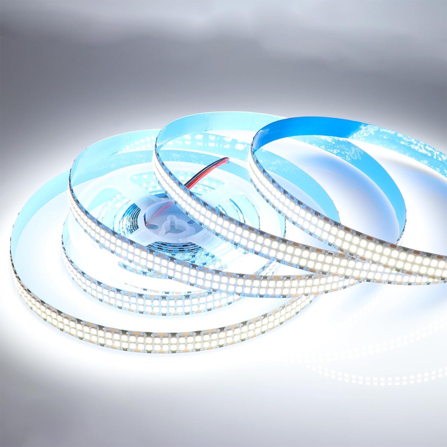 Tira LED 5m Frío Blanco 6500K SMD 2835 2400 LEDs DC 12V