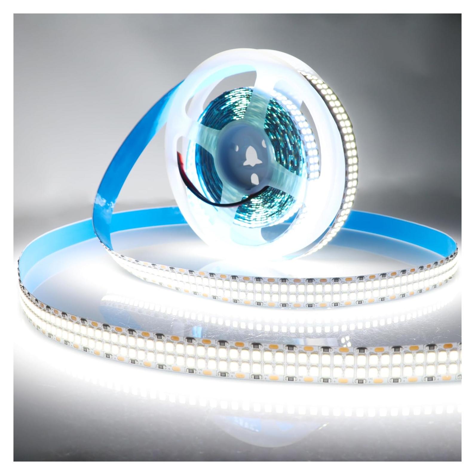 Tira LED flexible blanca fría 6500K 5M 2400 LEDs DC 24V LEDENET