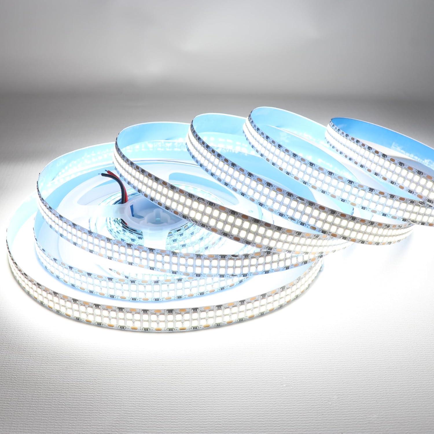 Tira LED flexible blanca fría 6500K 5M 2400 LEDs DC 24V LEDENET