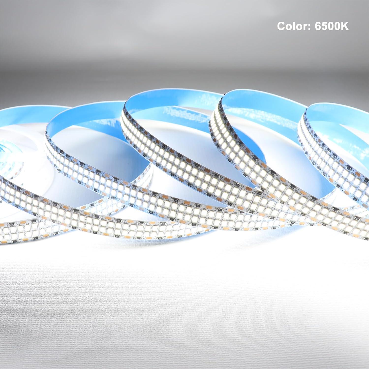 Tira LED flexible blanca fría 6500K 5M 2400 LEDs DC 24V LEDENET