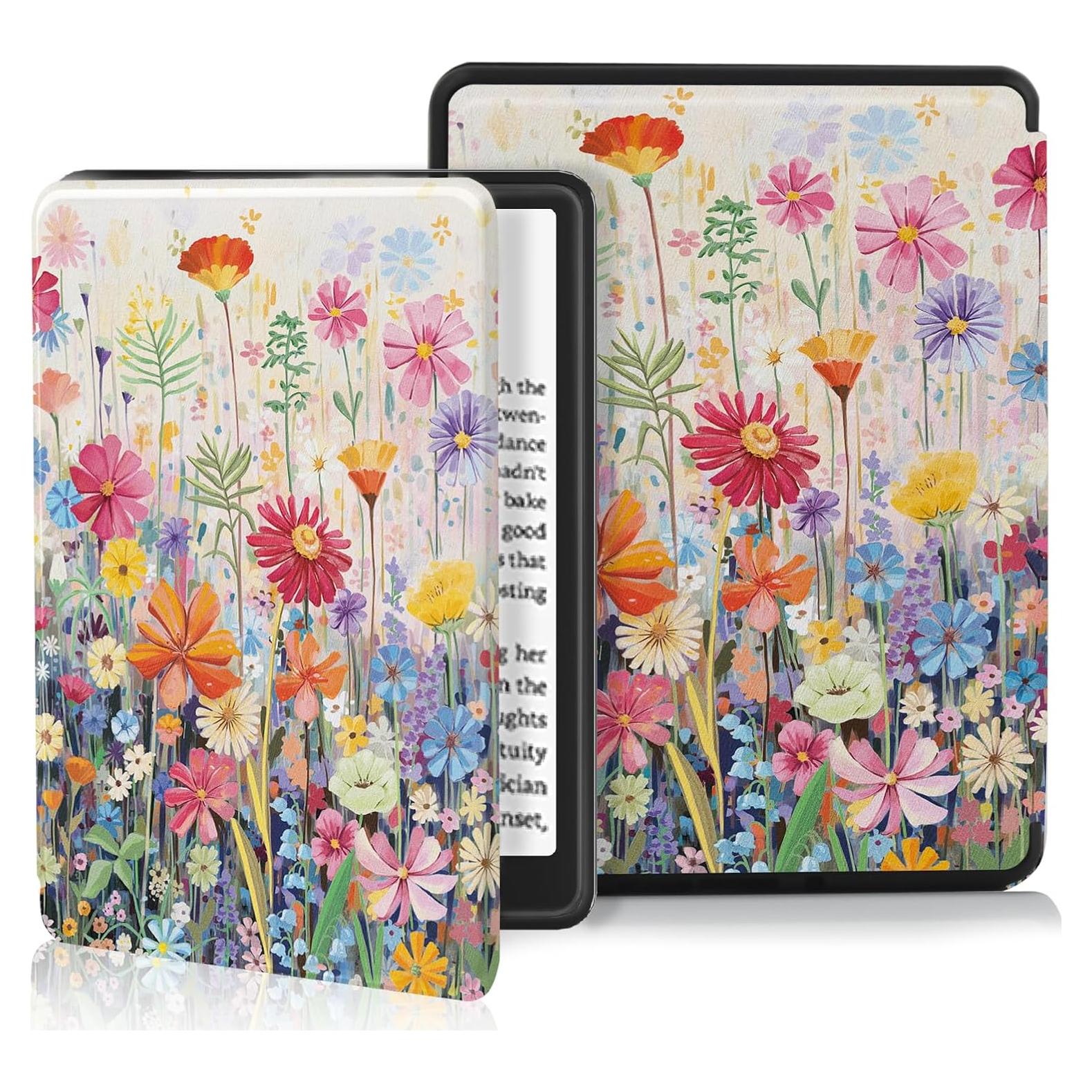 Funda MOROCK para Kindle Paperwhite 11ª Gen 2021, Flores
