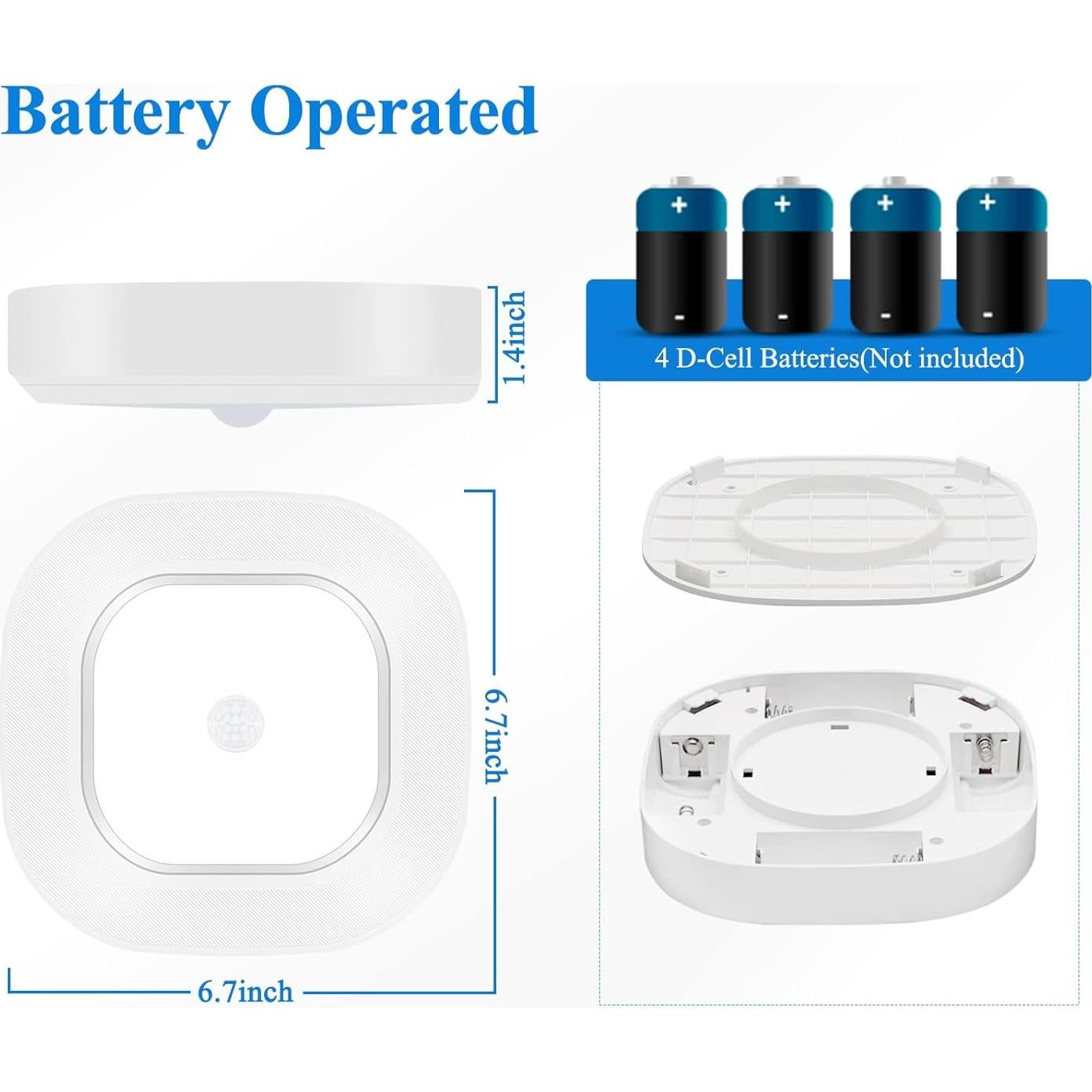 Luz LED de Techo con Sensor de Movimiento Whitepoplar 300LM