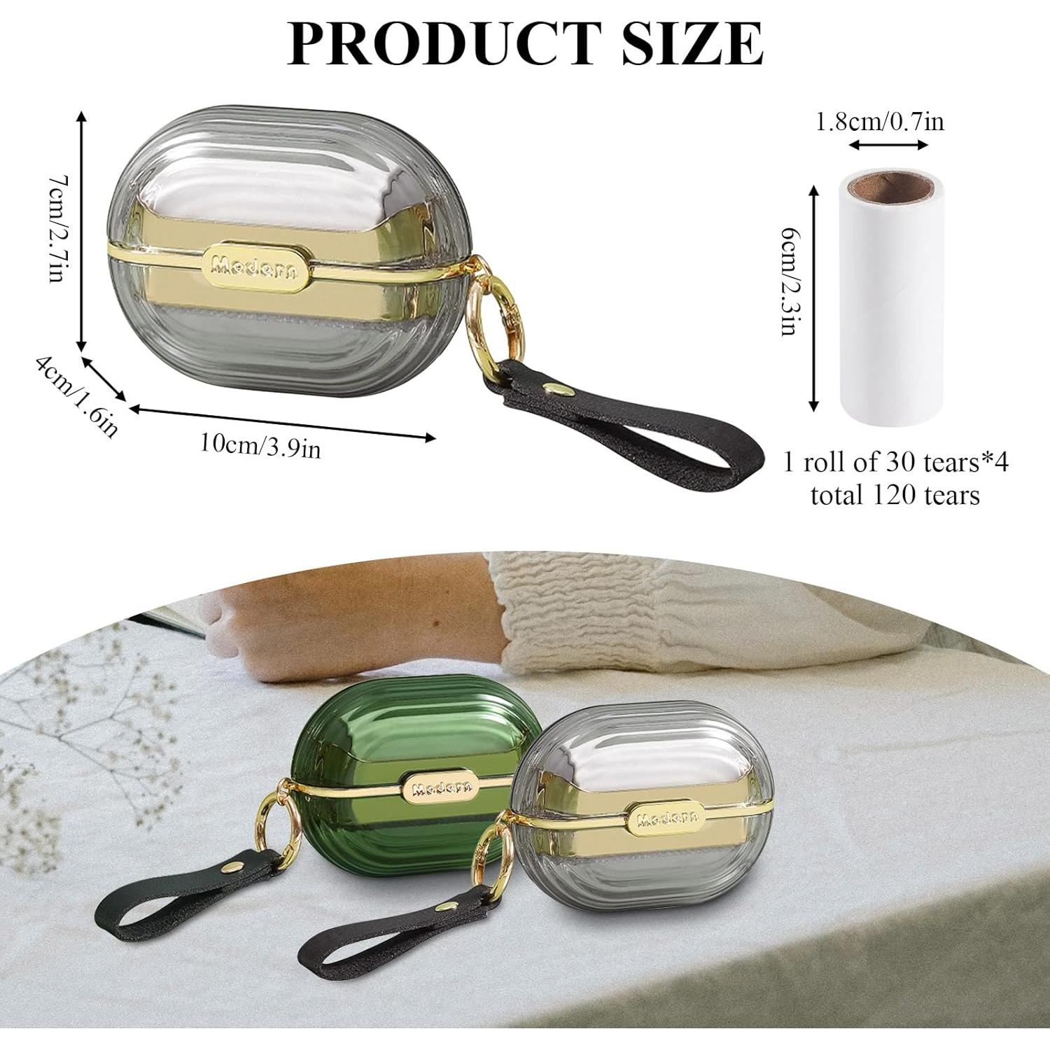 Rodillo Quitapelusas Doble Cara Modixun Gris Reutilizable