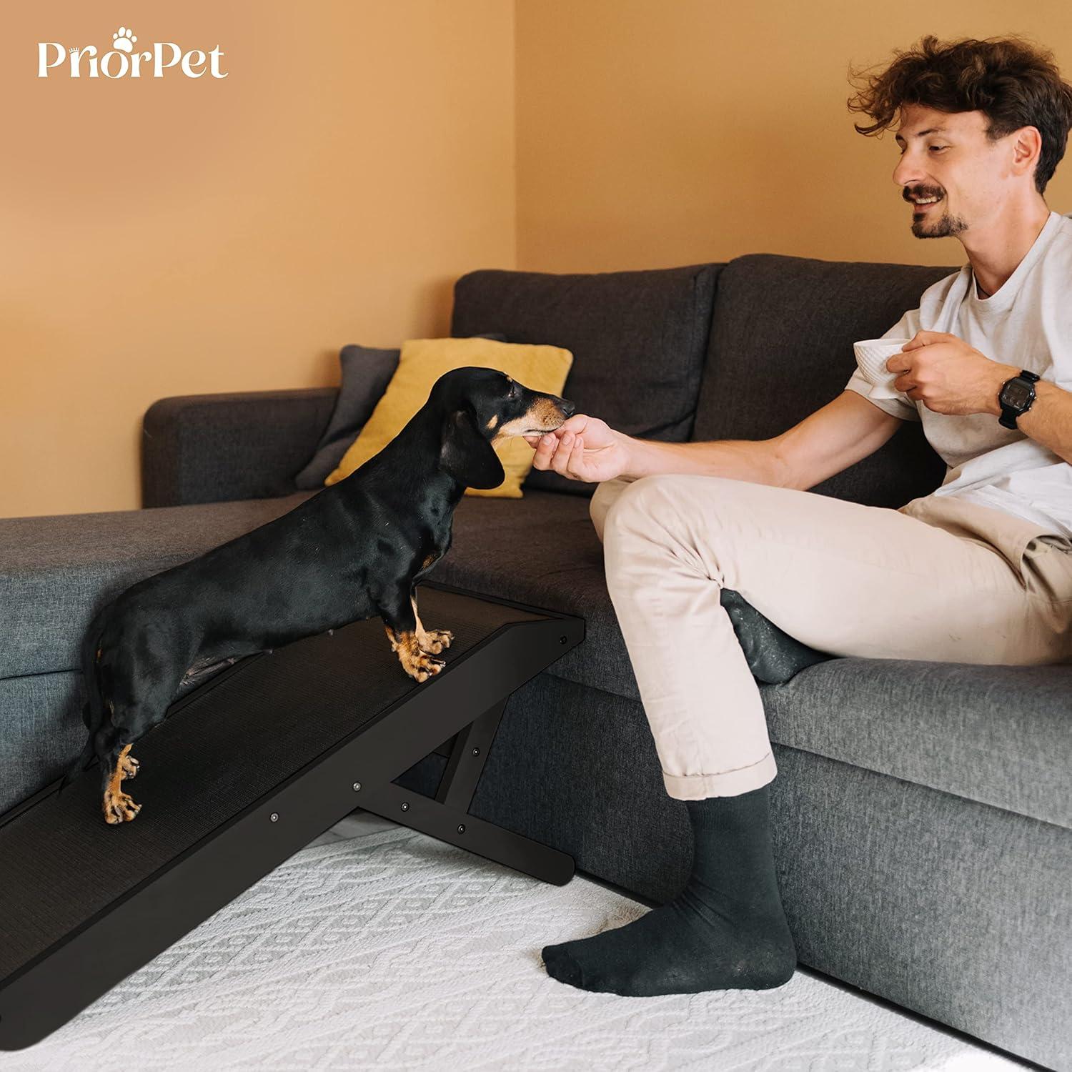 Rampa para perros PRIORPET - Antideslizante, 90kg, 5 colores