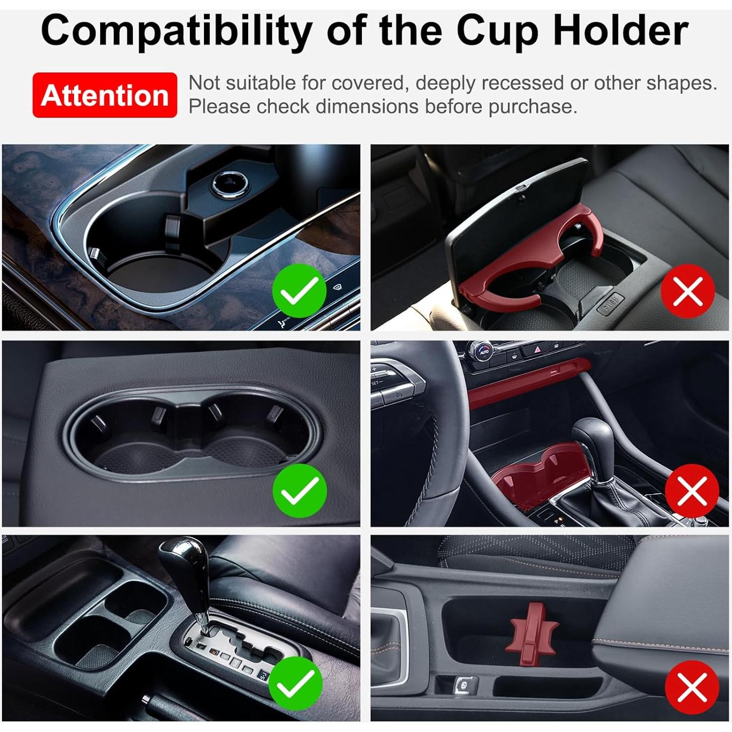 Expansor de Soporte para Tazas de Auto FLLIK CH07-A Ajustable