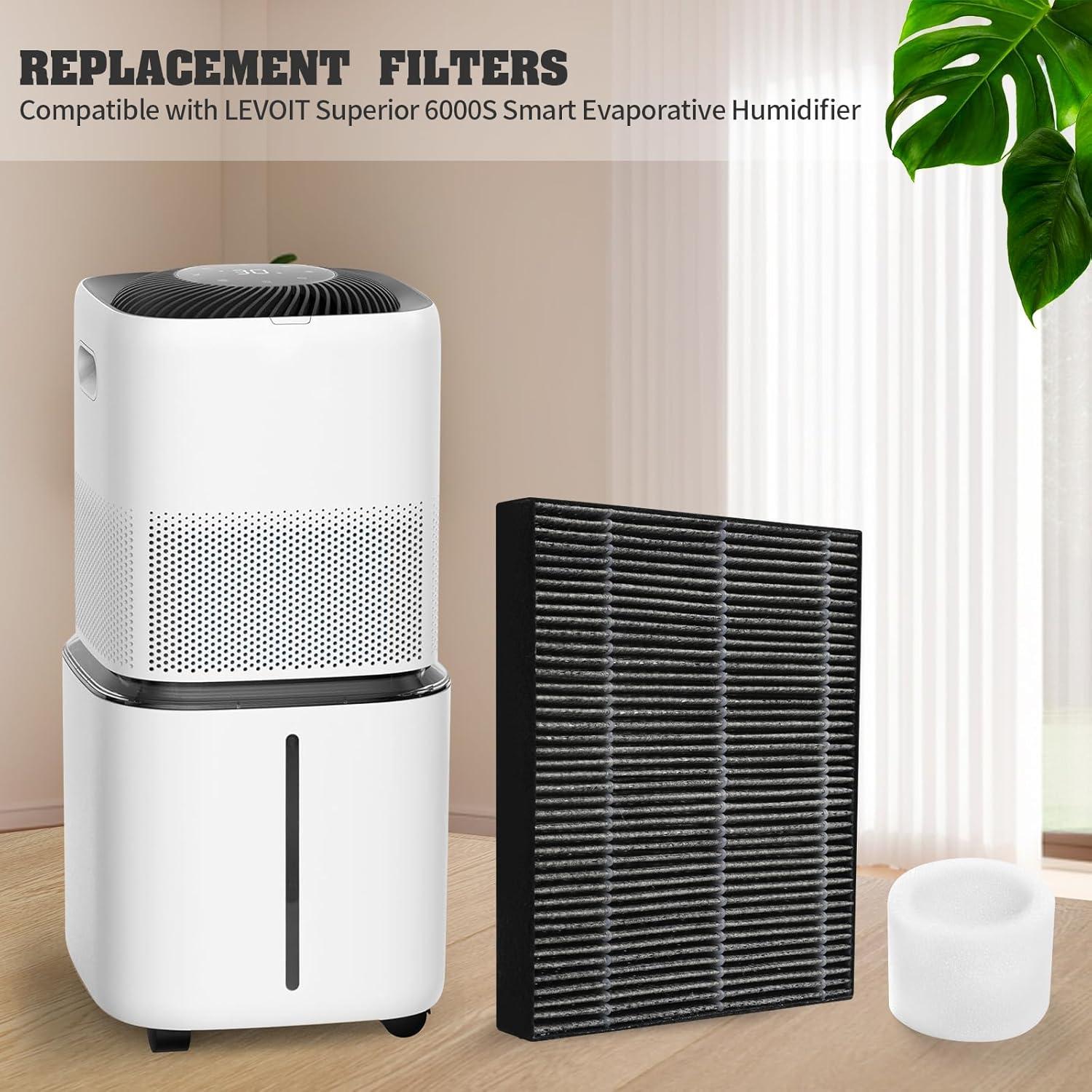 Filtros de Reemplazo DerBlue para Humidificador LEVOIT 6000S