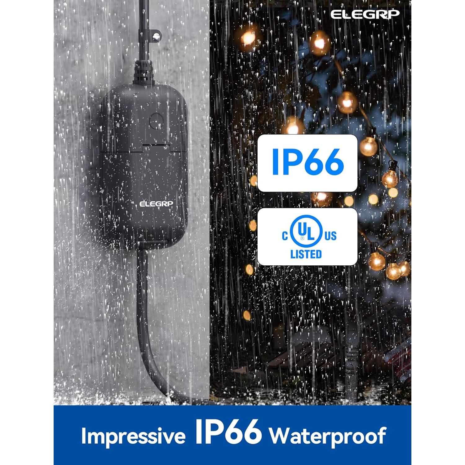 Enchufe Regulador Inteligente ELEGRP PQR11 IP66 para Exterior