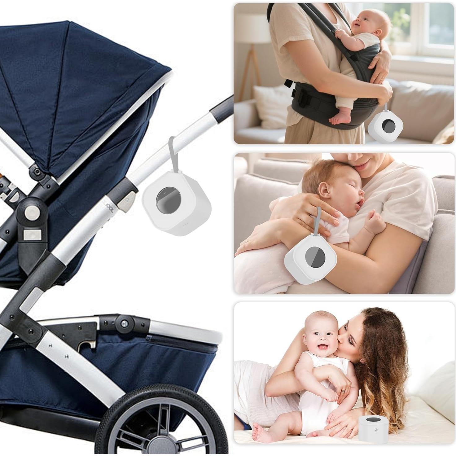 Desinfectador de Chupetes Portátil Zyntieu UV-C Blanco Cuadrado