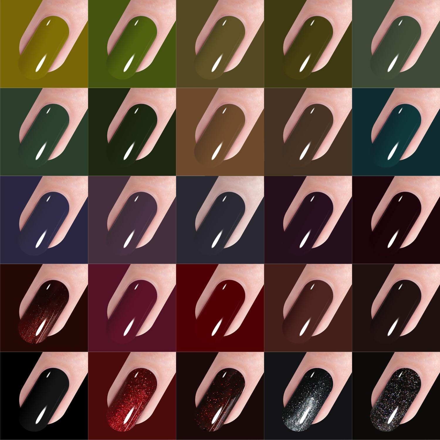 Kit de Esmalte de Uñas en Gel Vishine 48PCS 45 Colores