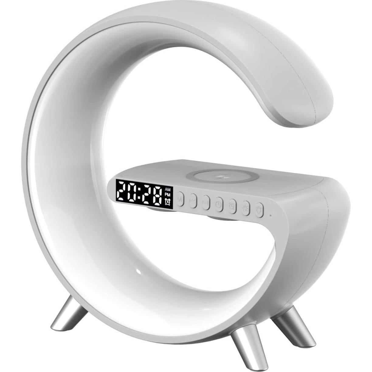 Lámpara Bluetooth ZORAST con Cargador Inalámbrico 15W - Blanco