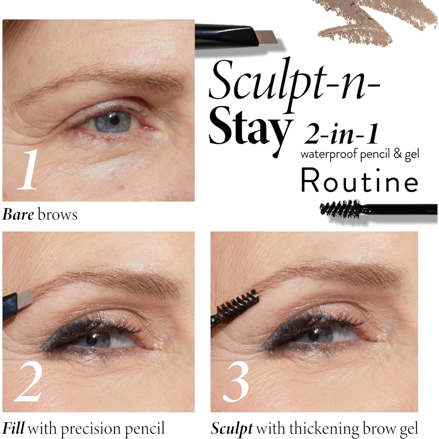 Lápiz y Gel para Cejas a Prueba de Agua Laura Geller Rubio