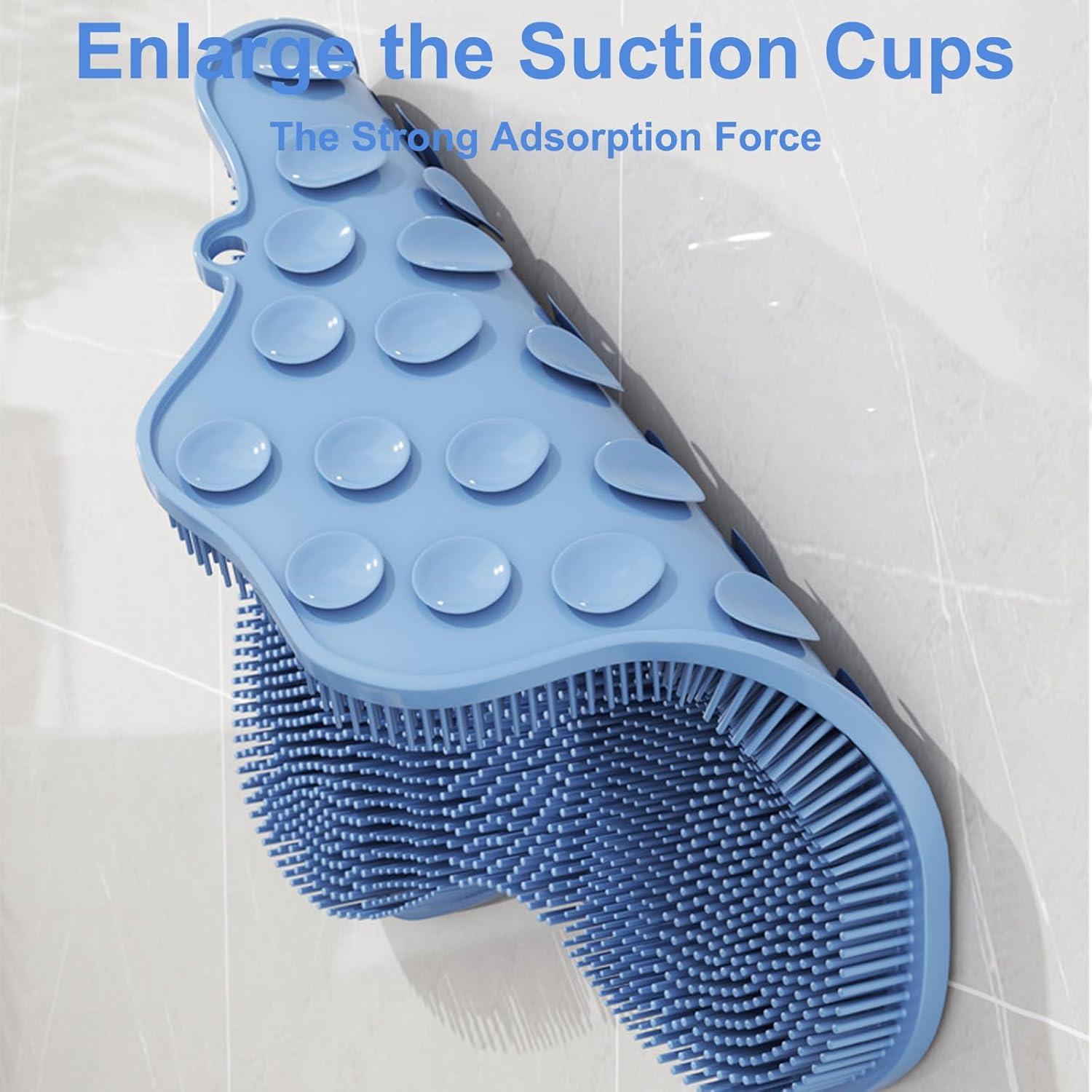 Esfregador de pies y espalda Easkite con ventosas - Azul