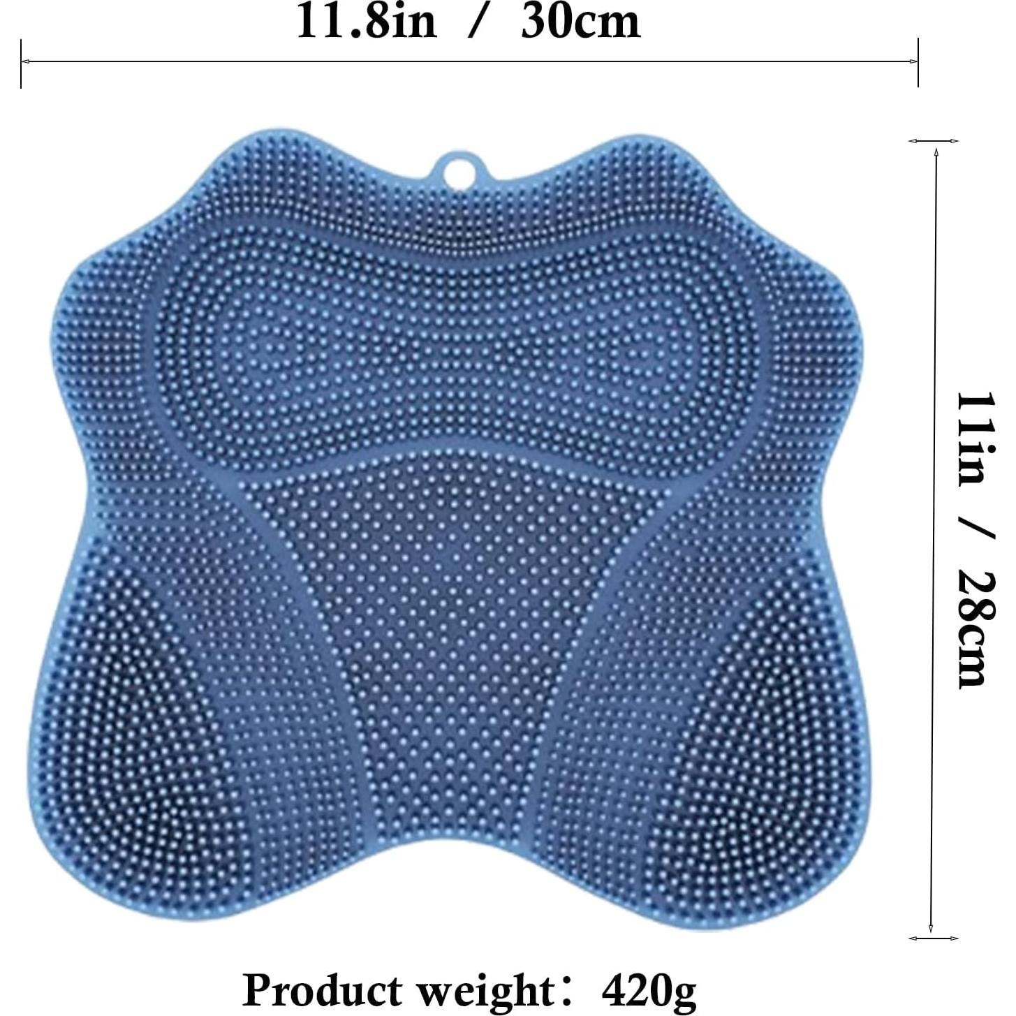 Esfregador de pies y espalda Easkite con ventosas - Azul