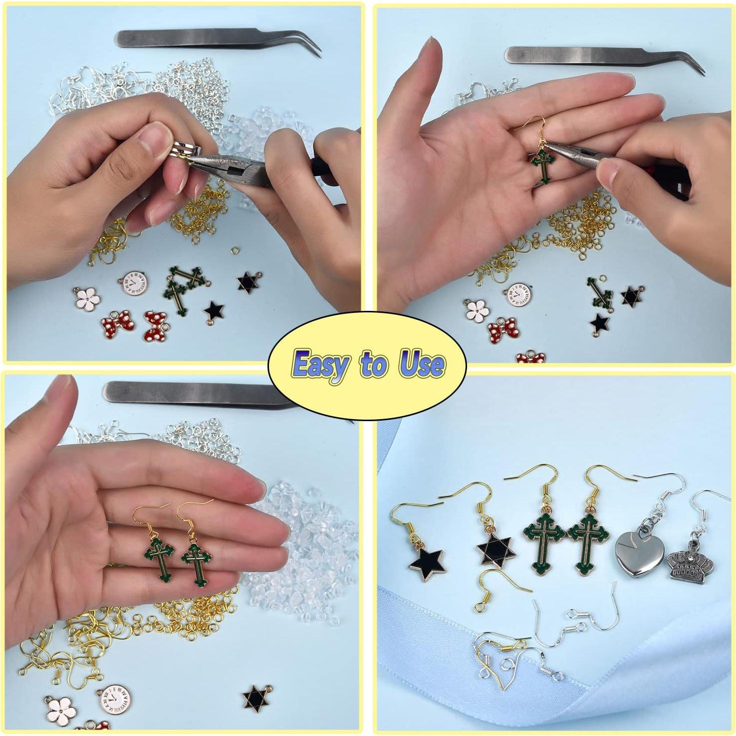 Kit de 600 Ganchos de Aretes Hipoalergénicos St.Kunkka Negro