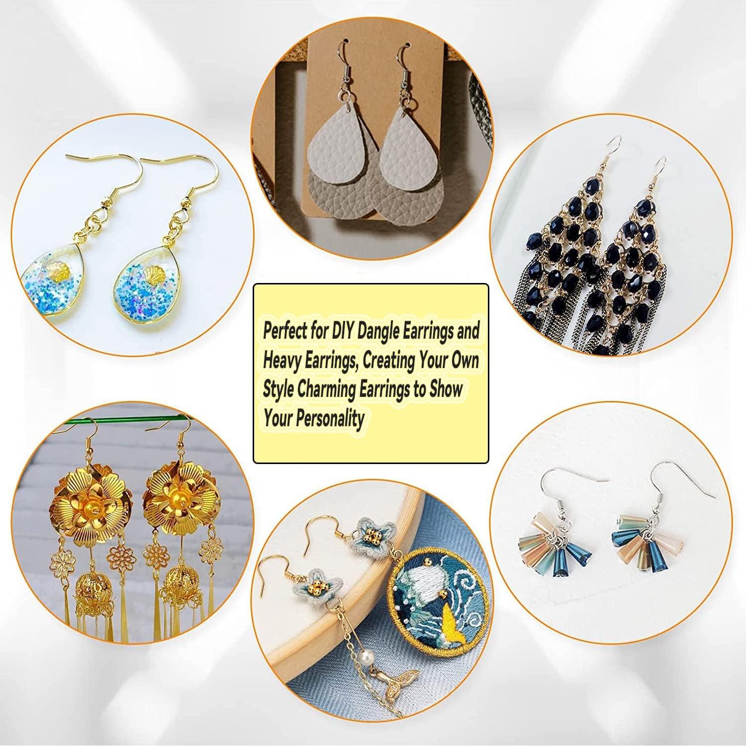 Kit de 600 Ganchos de Aretes Hipoalergénicos St.Kunkka Negro