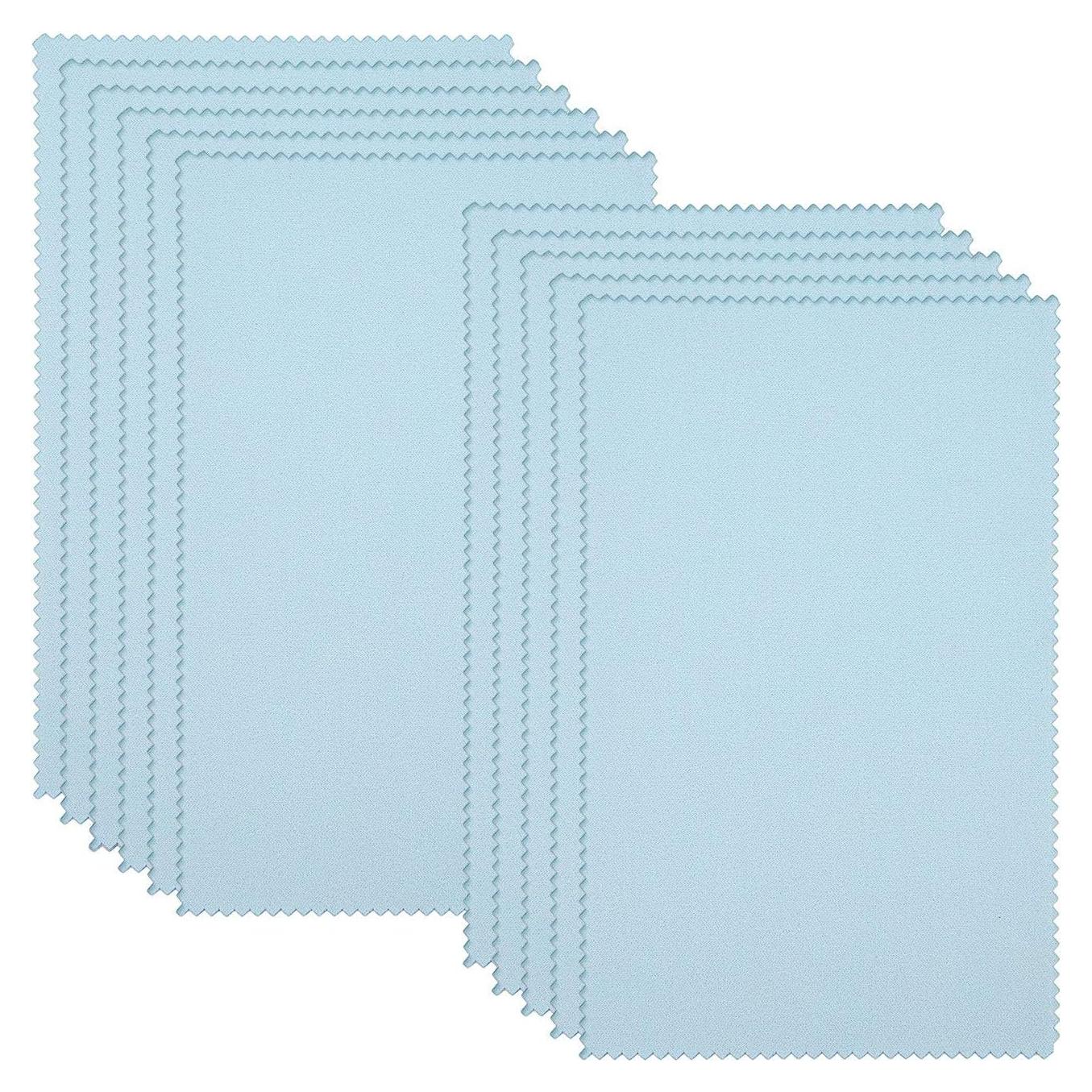 Paños de Limpieza de Joyería Sunmns 10 Piezas 12.5x20 cm