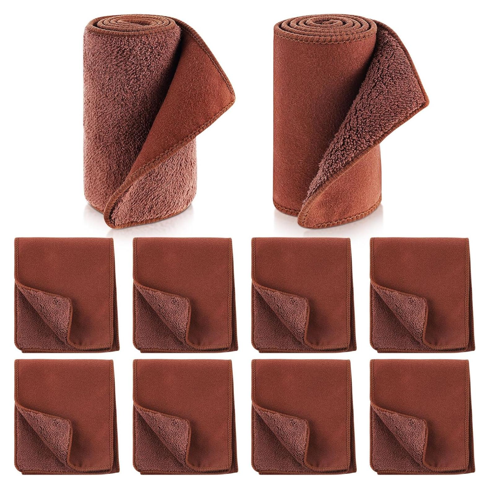 Kit de Paños de Limpieza para Zapatos 10 Piezas Microfibra