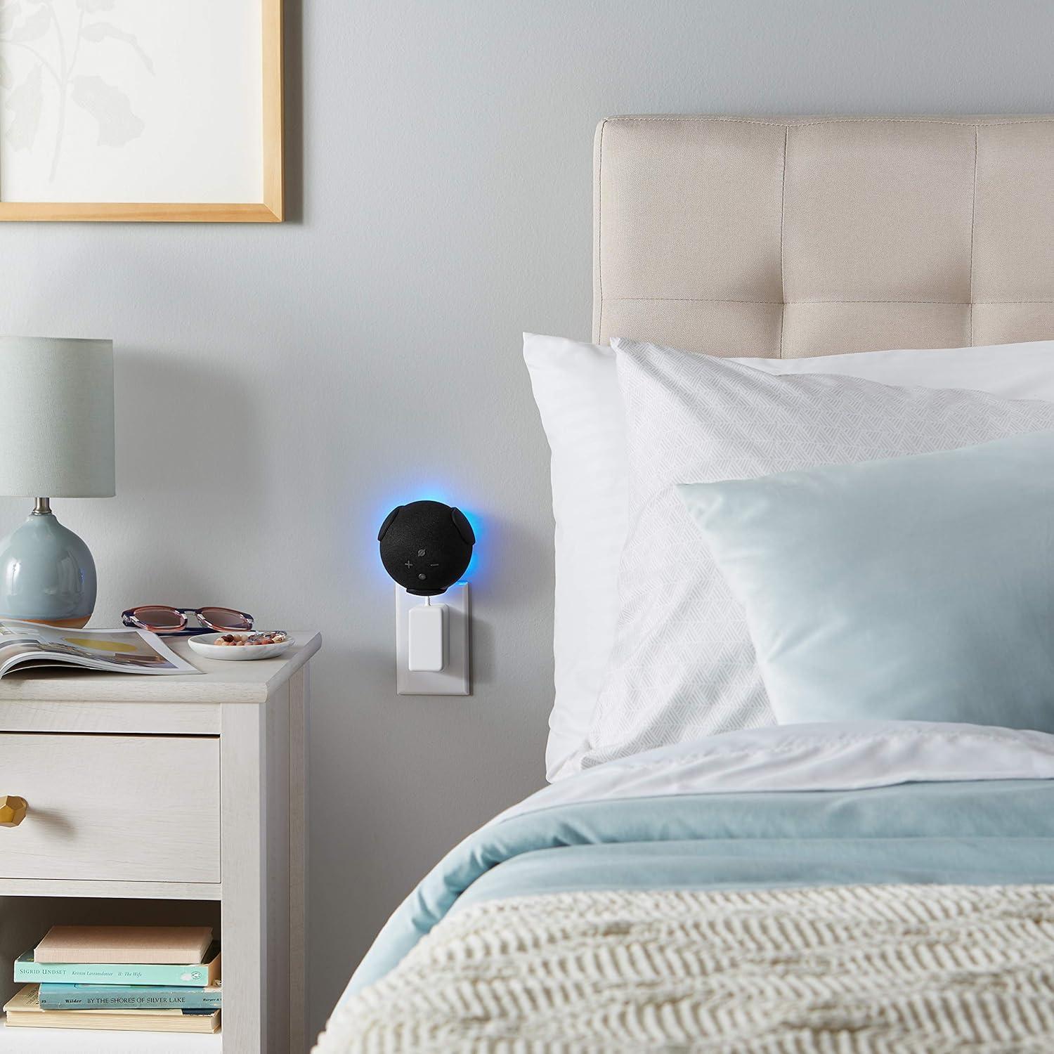 Made For Amazon Wall Mount, Black, for Echo Dot (4th generation)