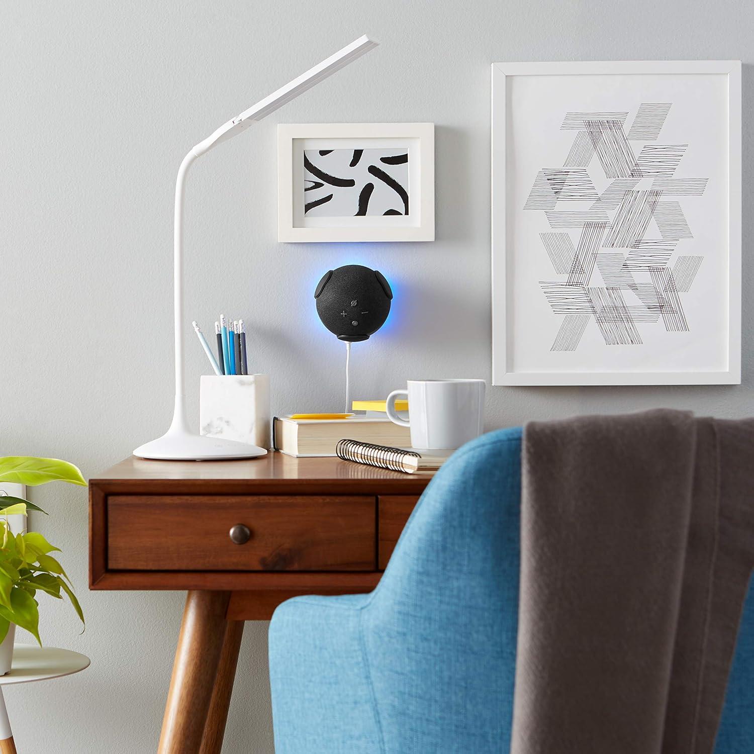 Made For Amazon Wall Mount, Black, for Echo Dot (4th generation)