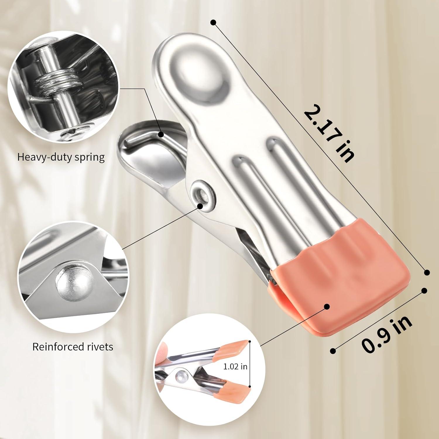 Soporte para Secar Calcetines PHYDELU 24 Clips Acero Inoxidable