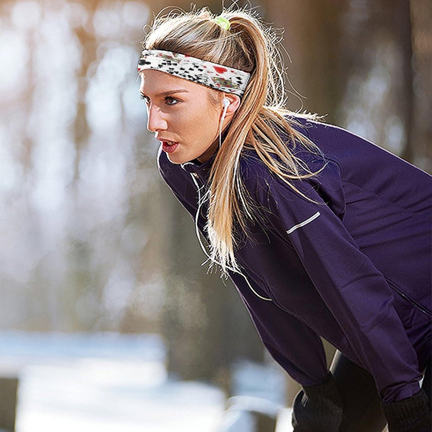 Cinta para la cabeza deportiva PPIKTC unisex absorbente elástico