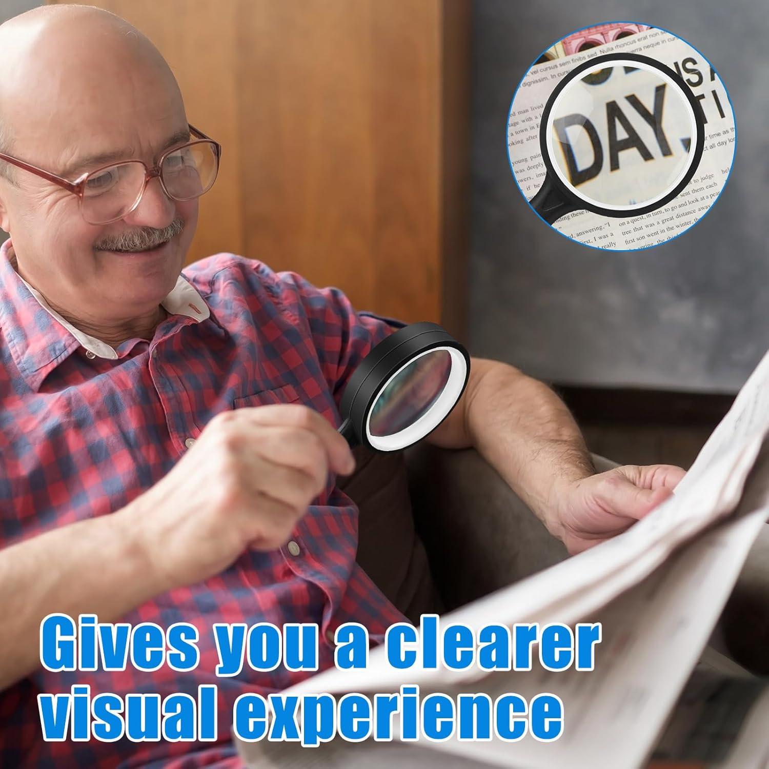 Lupas de Mano Xuhal 10x - 12 Pcs con Mango Antideslizante