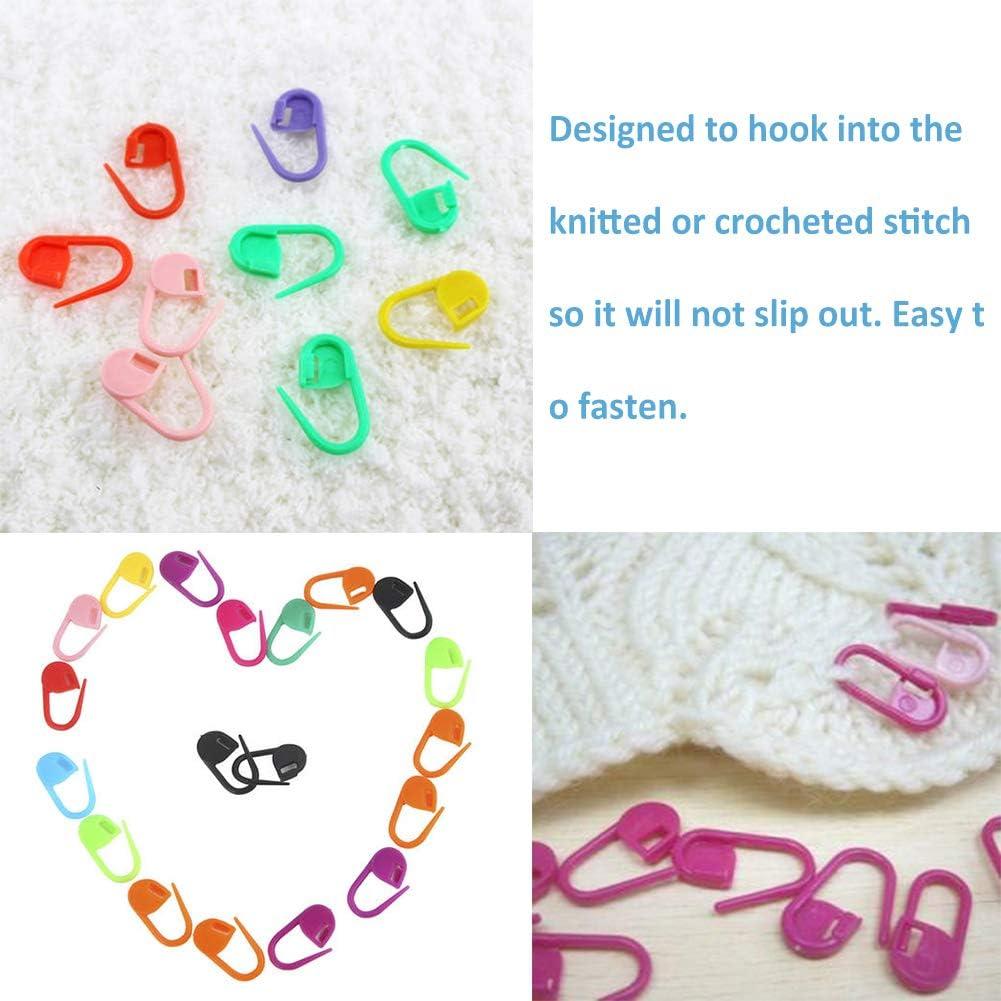 500 Marcadores de Puntos de Tejido Mayboos Plástico Coloridos