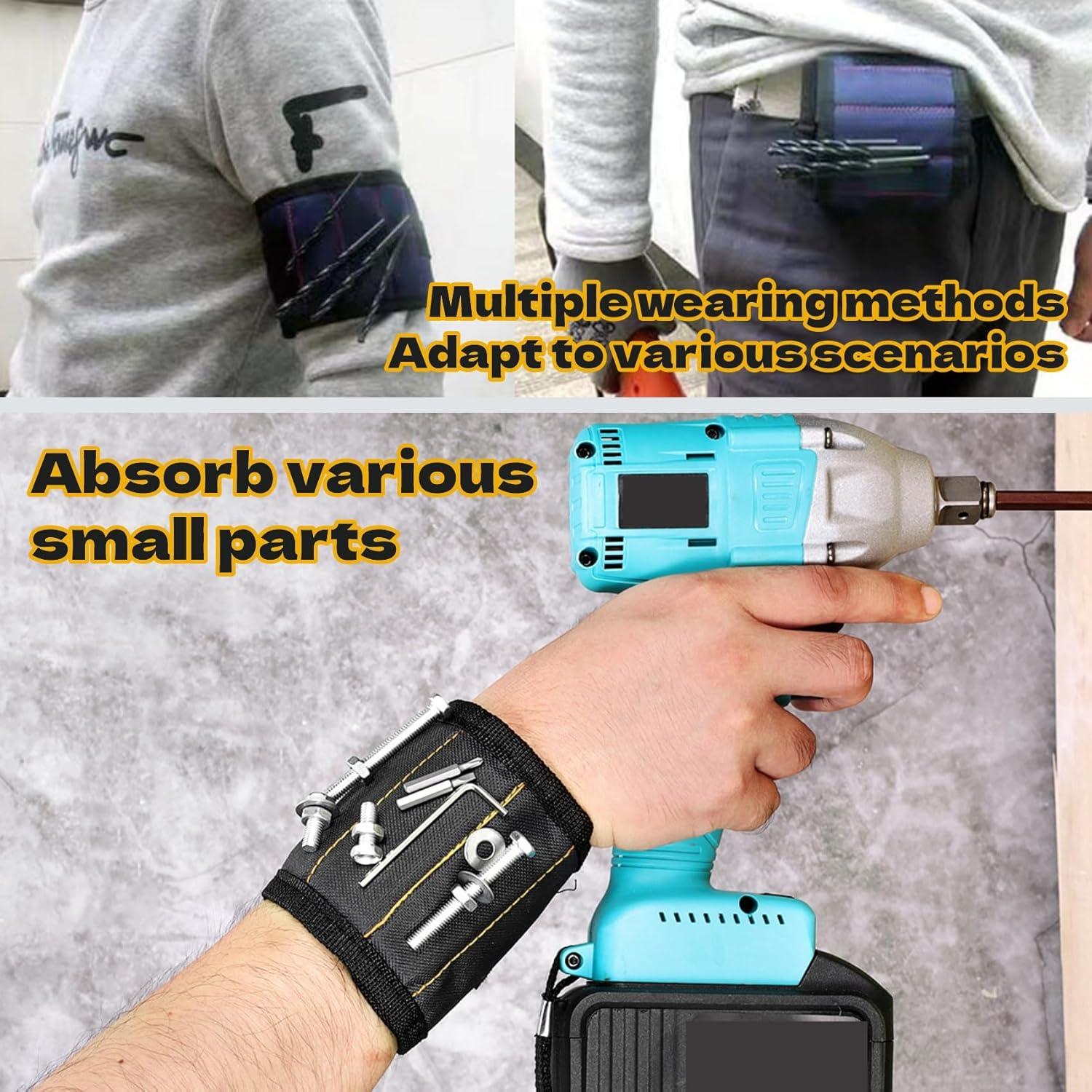 Pulsera Magnética FUPUALL para Herramientas con 15 Imánes