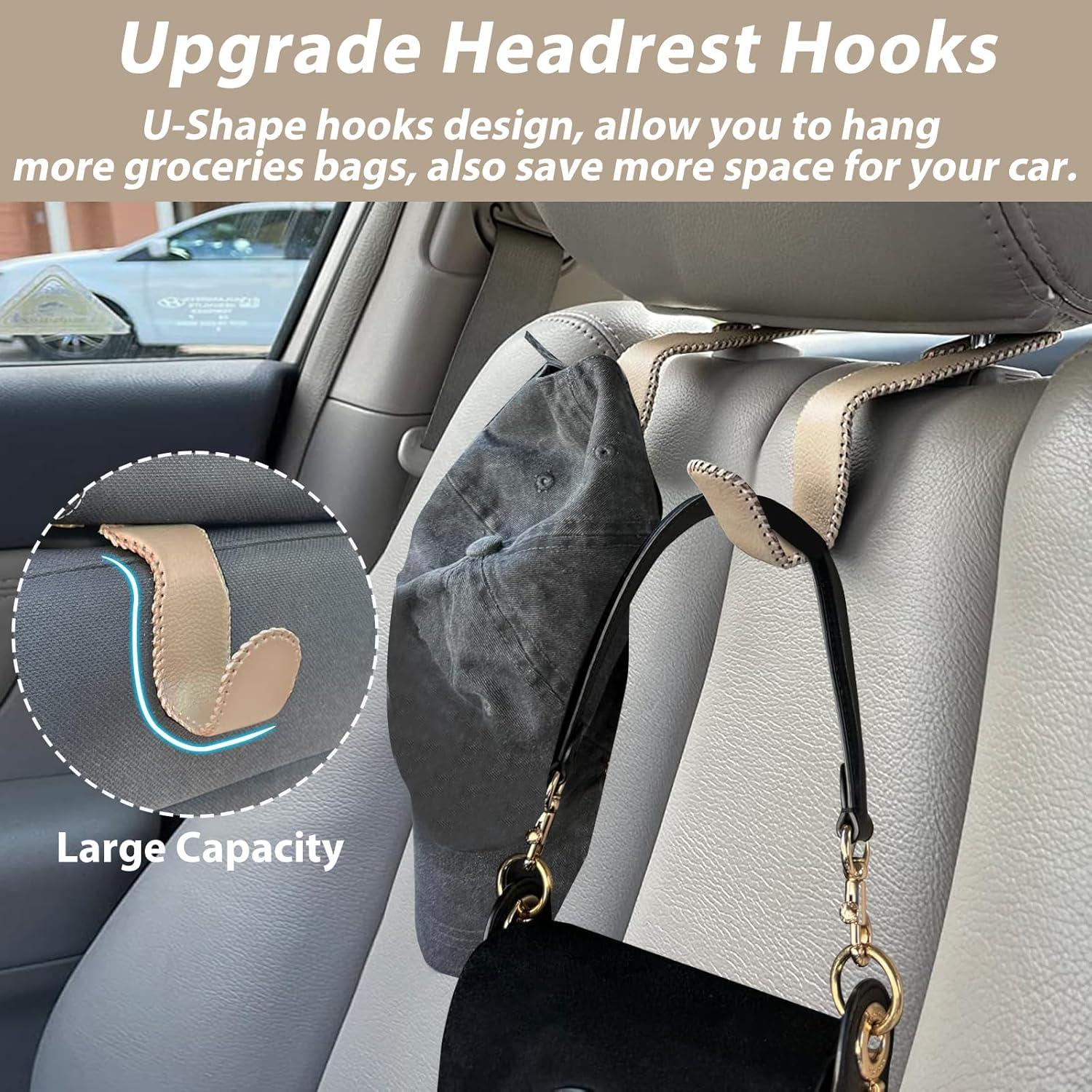 Gancho para bolso de coche Etre Jeune 2 paquetes beige