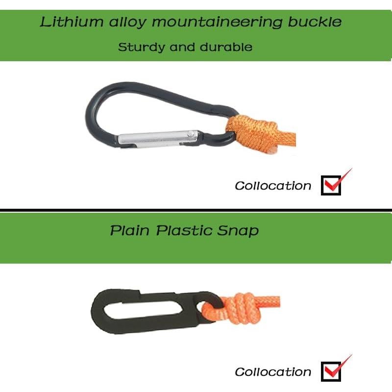 Cuerda de Ropa Portátil WaWacomp 9.75m con Clips y Bolsa