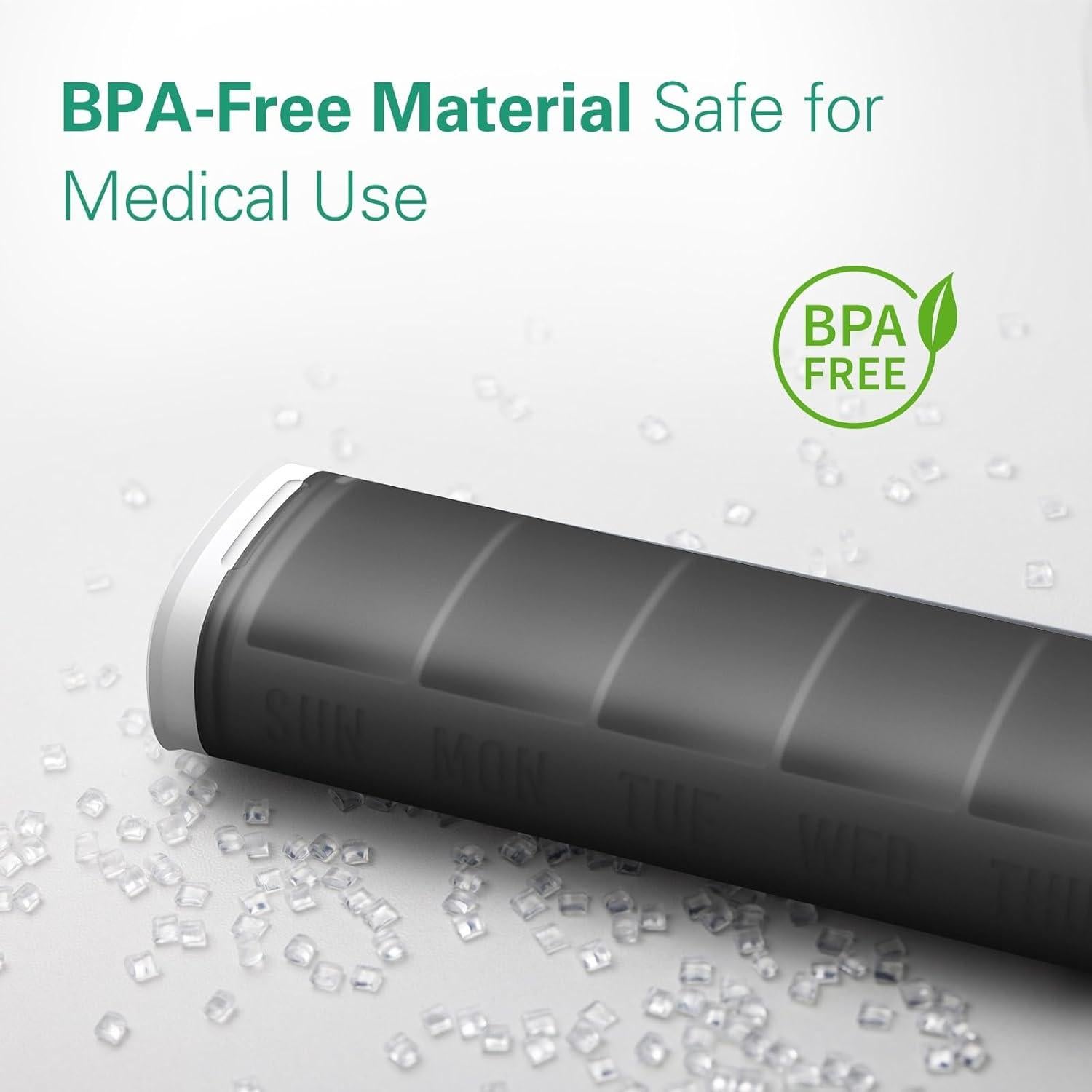 Organizador Semanal de Pastillas VVM Azul, 7 Días, Ergonomía